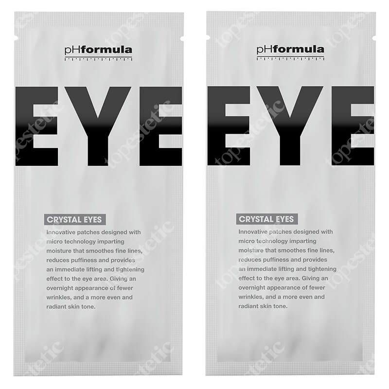 pHformula Crystal Eyes x 2 ZESTAW Płatki pod oczy na noc 2 szt x 2