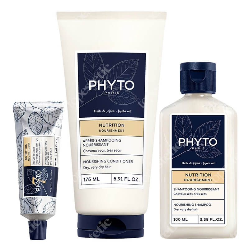 Phyto Nutrition Set ZESTAW Szampon 100 ml + Krem nawilżający do włosów 50 ml + Odżywka do włosów 175 ml