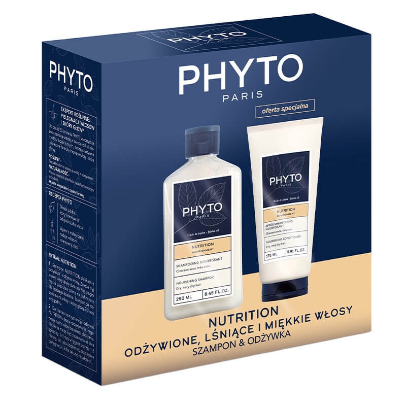 Phyto Phyto Nutrition Set ZESTAW Szampon regenerujący 250 ml + Regenerująca odżywka do włosów 175 ml