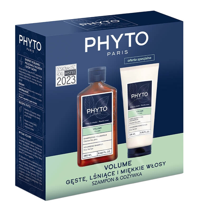 Phyto Phyto Volume Set ZESTAW Szampon zwiększający objętość włosów 250 ml + Odżywka do włosów zwiększająca objętość 175 ml