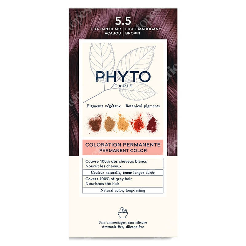 Phyto PhytoColor Farba do włosów - mahoniowy brąz (kolor 5.5 Chatain Clair Acajou) 1 szt
