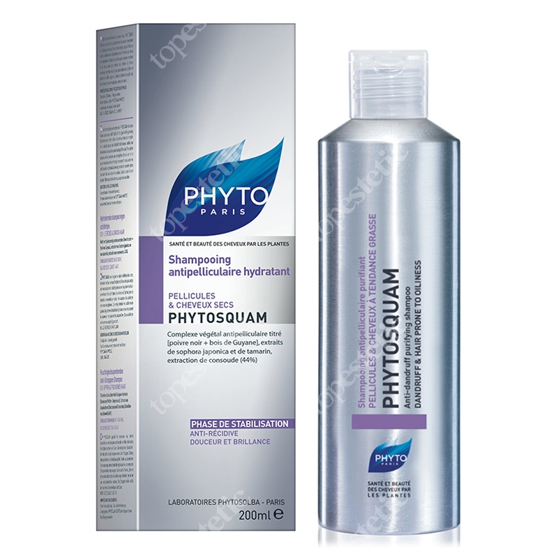 Phyto Phytosquam Shampoo Oczyszczający szampon przeciwłupieżowy - włosy tłuste 200 ml