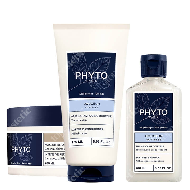 Phyto Softness + Repair ZESTAW Szampon 100 ml + Maska do włosów 200 ml + Odżywka 175 ml