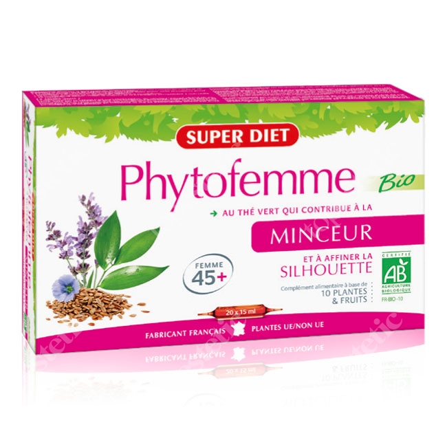 Super Diet Phytofemme Łagodzenie objawów menopauzy + wyszczuplenie 20x15 ml