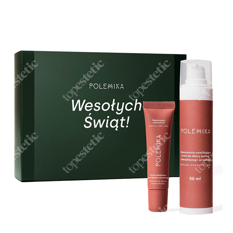 Polemika Zestaw III ZESTAW Intensywnie nawilżający krem do skóry suchej, odwodnionej i wrażliwej 50 ml + Regenerująca maska do ust 12 ml