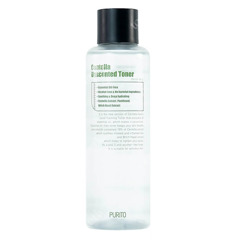 Purito Centella Unscented Toner Bezzapachowy toner z ekstraktem z wąkroty azjatyckiej 200 ml