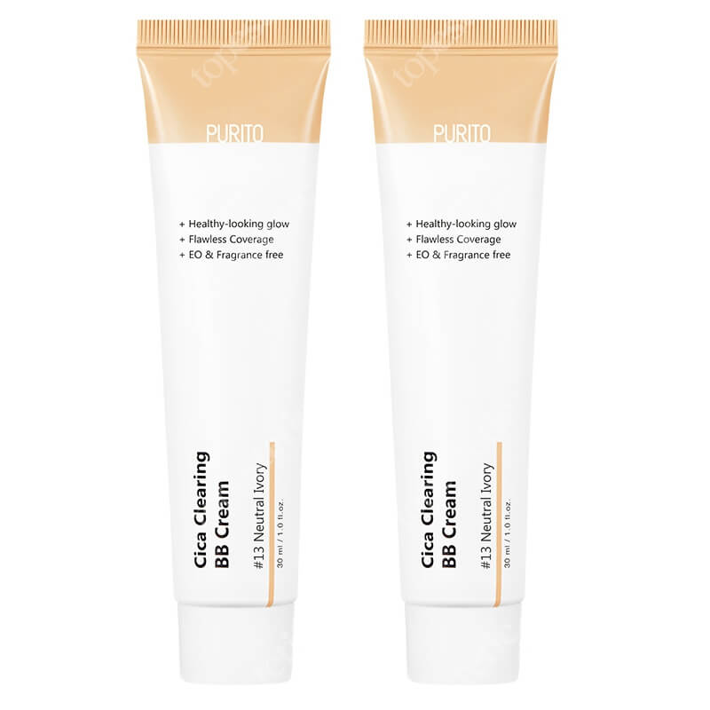 Purito Cica Clearing BB Cream x 2 ZESTAW Krem BB (13 Neutral Ivory) 30 ml x 2