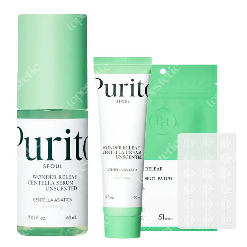 Purito Seoul Your Way To Beauty Skin ZESTAW Serum 60 ml + Krem 50 ml + Plastry do stosowania punktowo 51 szt