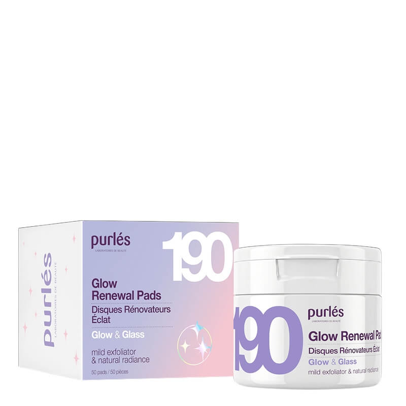 Purles 190 Glow Renewal Pads Płatki do twarzy tonizująco-złuszczające 50 szt