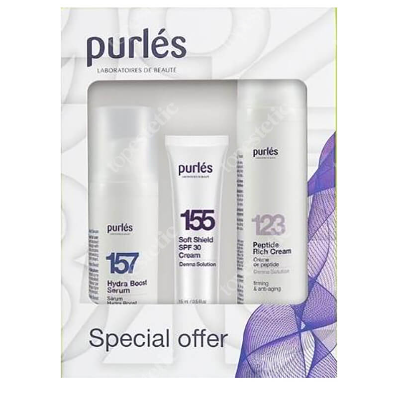 Purles Special Set ZESTAW Serum 30 ml + Krem Peptydowy 50 ml + Krem z ochroną SPF30 15 ml