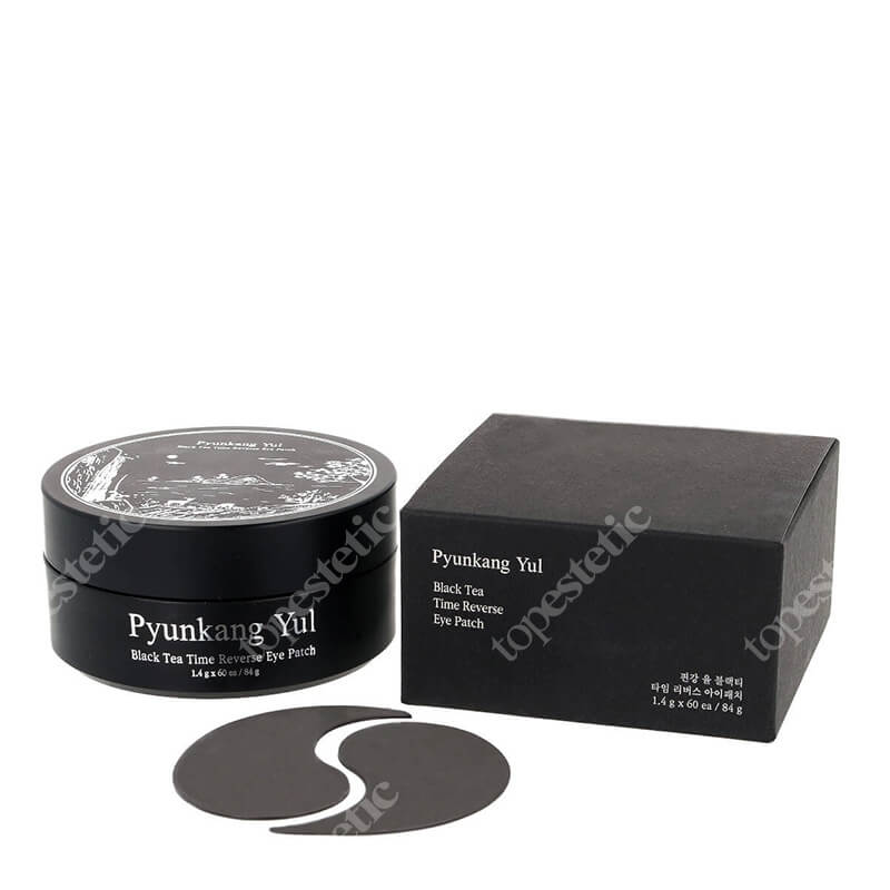 Pyunkang Yul Black Tea Time Reverse Eye Patch Hydrożelowe płatki pod oczy z ekstraktem z czarnej herbaty 60 szt