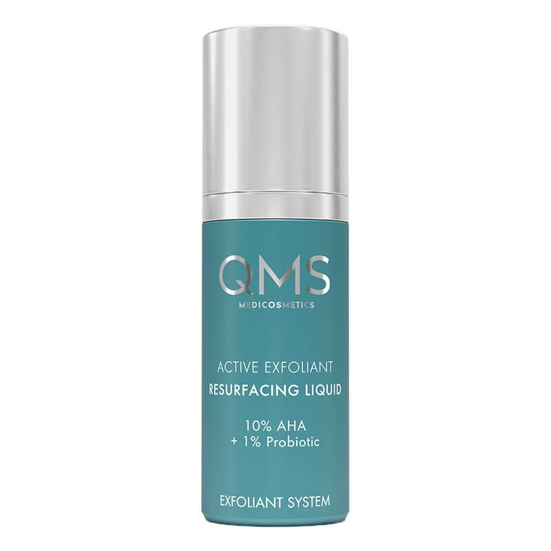 QMS 10% AHA Active Exfoliant Resurfacing Liquid Peeling kwasowy z 10% AHA i probiotykami 30 ml
