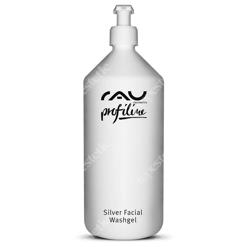 RAU Cosmetics Silver Facial Washgel Profiline Żel oczyszczający z nanosrebrem i babką lancetowatą 1000 ml