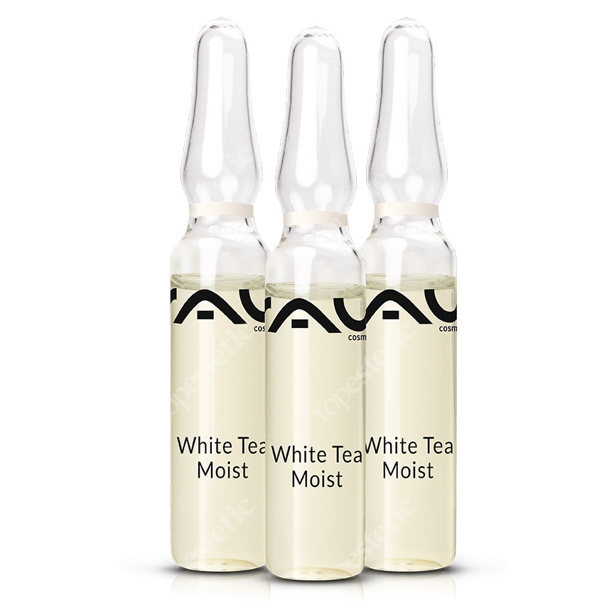 RAU Cosmetics White Tea Moist Ampoules Ampułki nawilżające z białą herbatą i hialuronem 3x2 ml