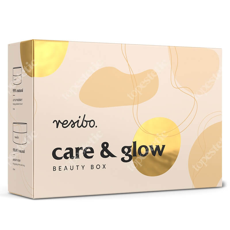 Resibo Beauty Box Care and Glow ZESTAW Korygujący Krem pod oczy 15 ml + Kojący balsam do ust 7 ml