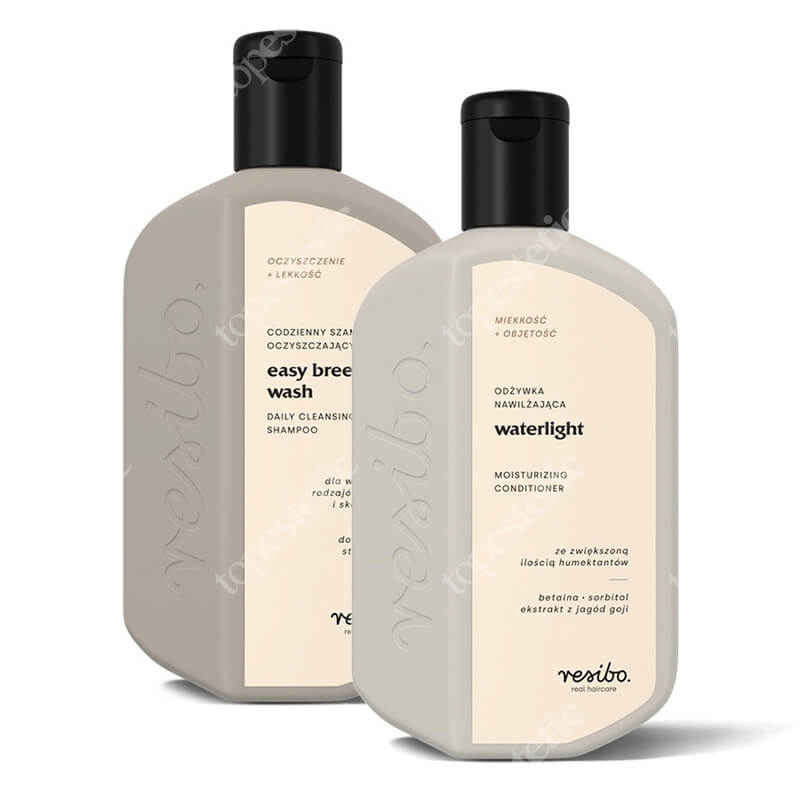 Resibo Daily Cleansing Shampoo + Moisturizing Conditioner ZESTAW Oczyszczający szampon 250 ml + Odżywka nawilżająca 250 ml