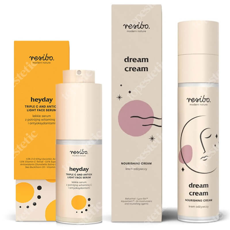 Resibo Heyday + Dream Cream ZESTAW Serum z potrójną witaminą C 30 ml + Krem odżywczy 50 ml