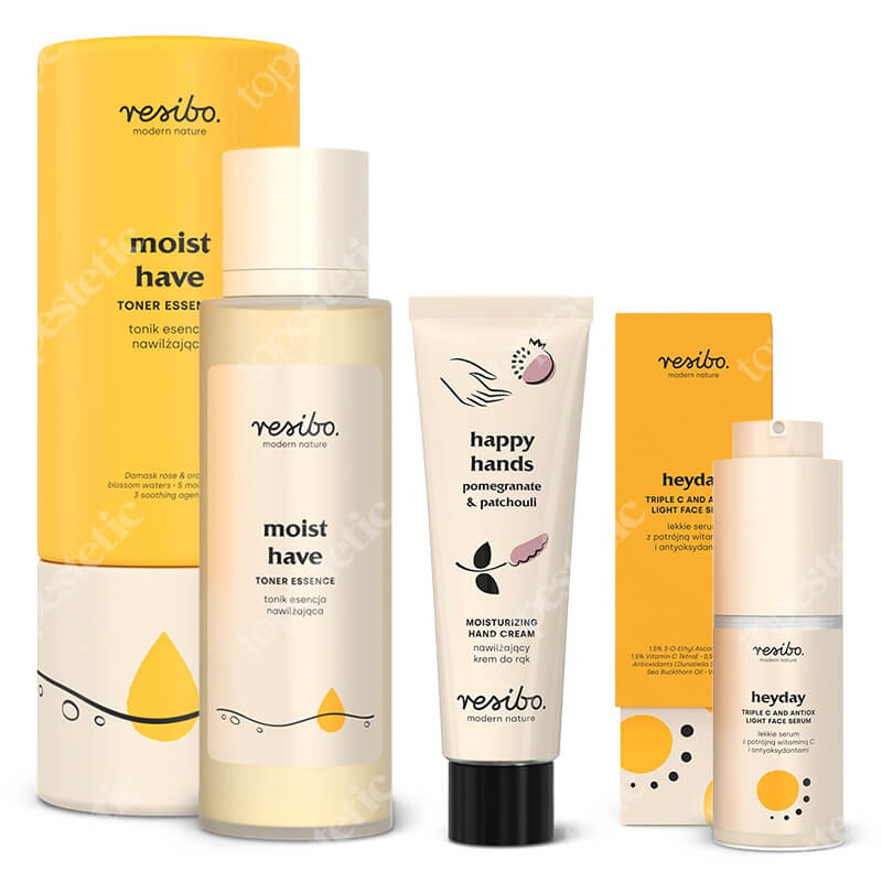 Resibo Moist Have + Heyday + Krem do rąk GRATIS ZESTAW Tonik 100 ml + Serum 30 ml