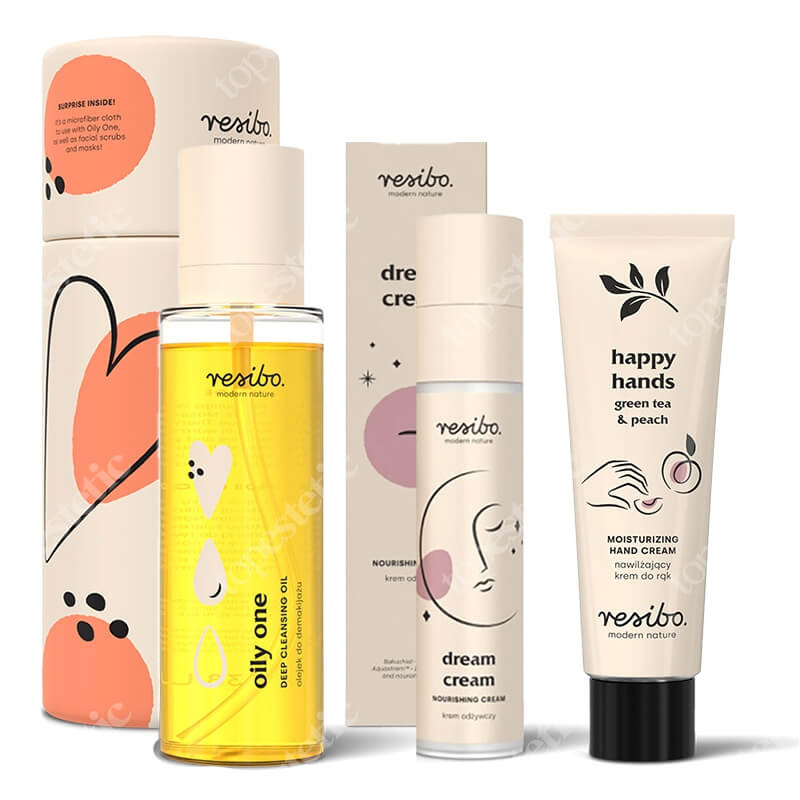 Resibo Oily One + Dream Cream + Krem do rąk GRATIS ZESTAW Olejek do demakijażu 100 ml + Krem odżywczy 50 ml