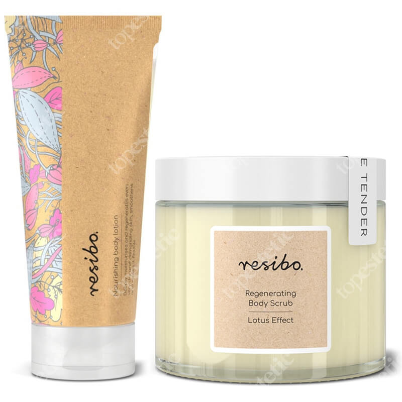 Resibo Regenerating Body Set ZESTAW Peeling do ciała 300 g + Balsam do ciała 200 ml