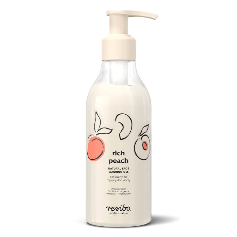 Resibo Rich Peach Naturalny żel myjący do twarzy z ekstraktem z brzoskwini 250 ml