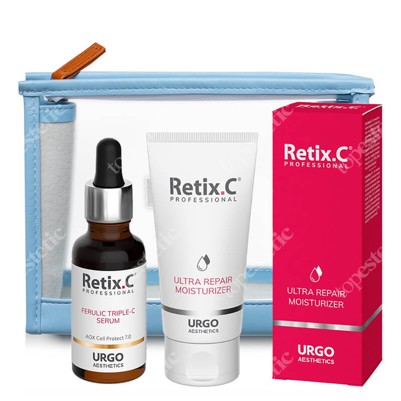 Retix C Perfect Set ZESTAW Serum 30 ml + Regenerujący krem nawilżający 50ml + Kosmetyczka 1 szt