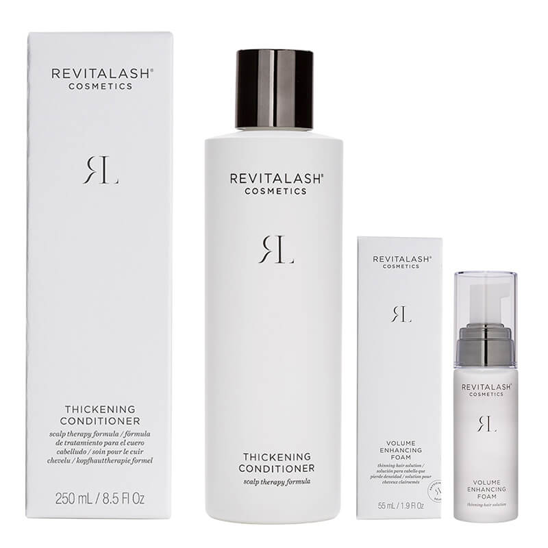 Revitalash Conditioner + Volume Hair ZESTAW Zagęszczająca odżywka 250 ml + Pianka stymulująca wzrost włosów 55 ml
