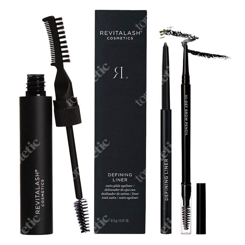 Revitalash Eye Style ZESTAW Koloryzujący żel do brwi﻿ - jasnybrązowy 7,4 ml + Wielozadaniowa kredka do brwi jasny brąz 0,14 g + Eyeliner 0,3 g