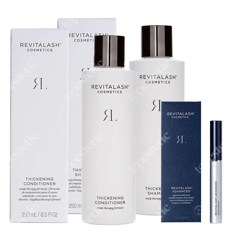 Revitalash Mega Volume ZESTAW Szampon pogrubiający 250 ml + Zagęszczająca odżywka 250 ml + Odżywka stymulująca wzrost rzęs - 3 miesięczna kuracja 2,0 ml