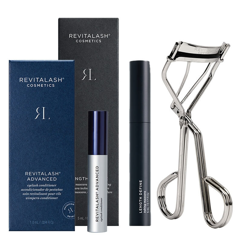 Revitalash Super Lash ZESTAW Odżywka stymulująca wzrost rzęs 1,0 ml + Mascara wydłużająca rzęsy (kolor Black) 5 ml + Zalotka 1 szt