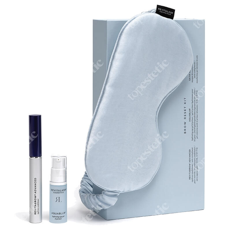 Revitalash Wiosenny Reset i Odnowa Brwi ZESTAW Odżywka stymulująca wzrost brwi 3 ml + Dwufunkcyjny lekki żel na okolice oczu 5 ml + Maska satynowa 1 szt