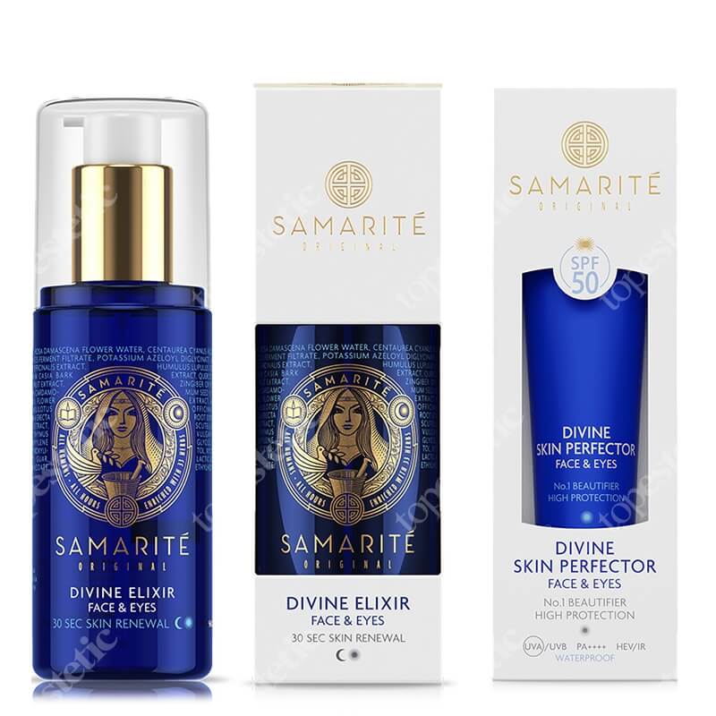 Samarite Divine Set ZESTAW Eliksir do twarzy 150 ml + Krem upiększająco-ochronny do twarzy i pod oczy 45 ml