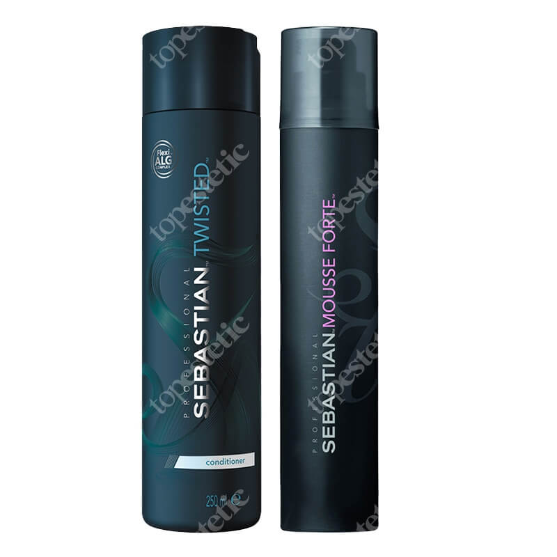 Sebastian Professional Twisted Set ZESTAW Odżywka do włosów kręconych 250 ml + Mocno utrwalająca pianka 200 ml