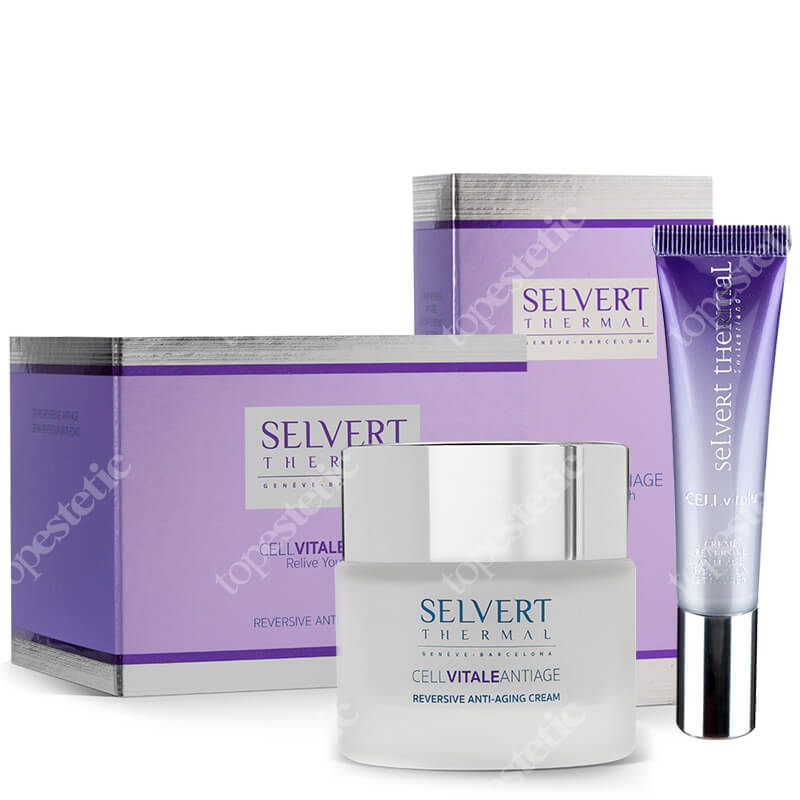 Selvert Thermal Cell Vitale ZESTAW Krem odwracający proces starzenia 50 ml + Krem odwracający proces starzenia wokół oczu i ust 15 ml