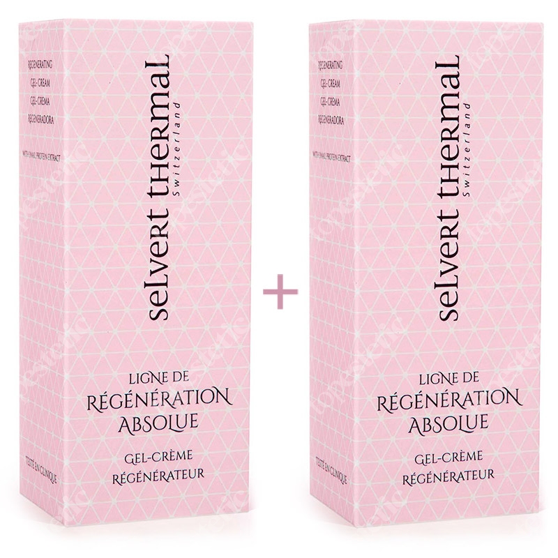 Selvert Thermal Regenerating Gel-Cream With Snail Protein Extract x 2 ZESTAW Żel-krem regenerujący z wyciągiem z białka ślimaka 2 x 50 ml
