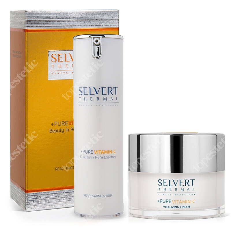 Selvert Thermal Vitamin Set ZESTAW Witaminowe serum odnawiające 30 ml + Witaminowy krem odnawiający 50 ml