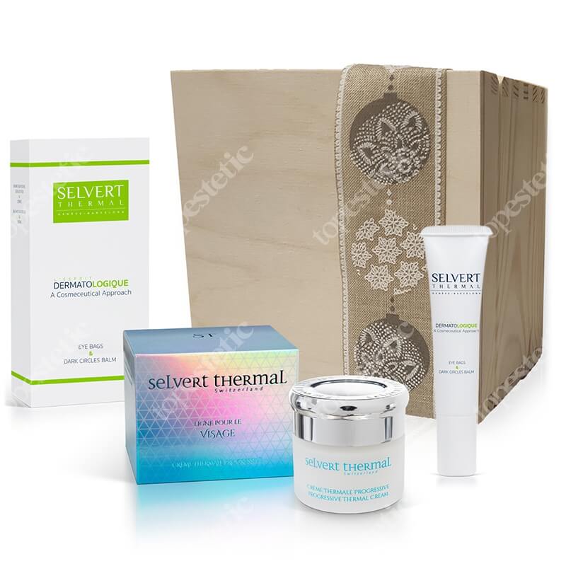 Selvert Thermal Zestaw Termalny 2020 ZESTAW Normalizujący krem termalny 50 ml + Balsam pod oczy przeciw obrzękom i cieniom 15 ml