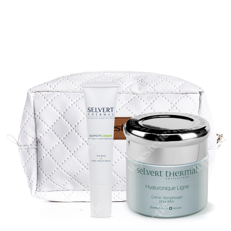 Selvert Thermal Zestaw Wypełniający ZESTAW Krem 50 ml + Krem pod oczy 15 ml + Kosmetyczka