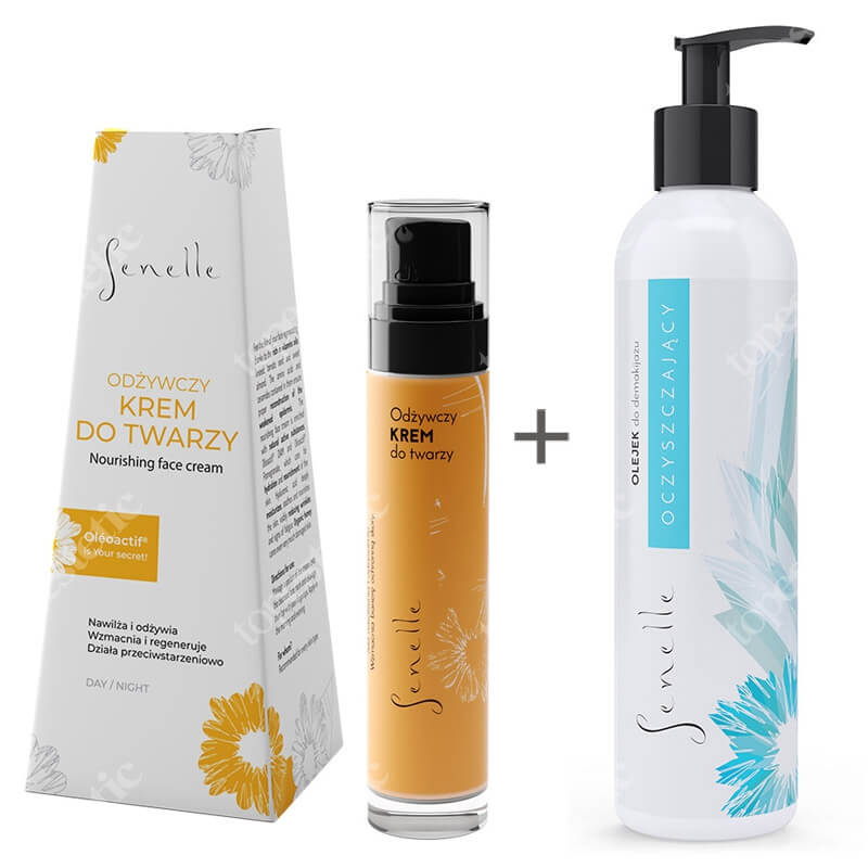Senelle Beauty Set ZESTAW Olejek do demakijażu 150 ml + Odżywczy krem do twarzy 50 ml