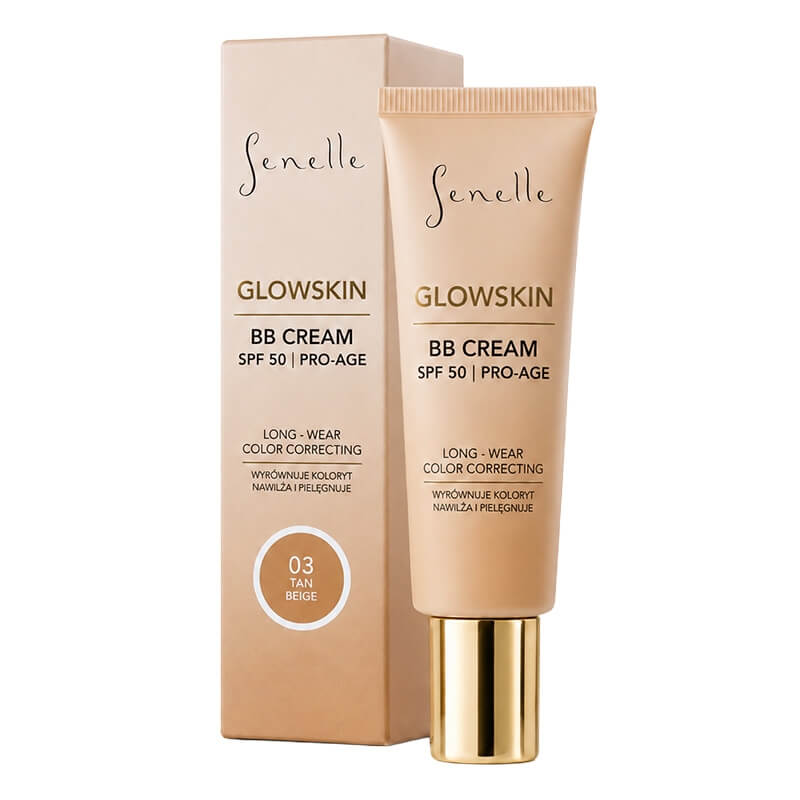 Senelle Glow Skin BB Cream SPF 50 Lekki krem BB SPF 50 (kolor 03 Tan Beige) 30 ml