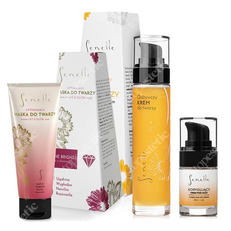 Senelle New Skin Care ZESTAW Krem do twarzy 50 ml + Krem pod oczy 15 ml + Liftingująca maska do twarzy 65 ml