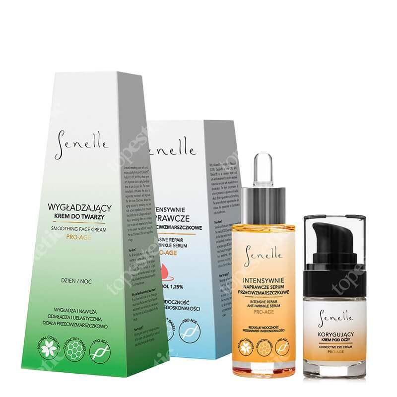 Senelle Pro - Age Set ZESTAW Serum 30 ml + Wygładzający krem do twarzy 50 ml + Korygujący krem pod oczy 15 ml