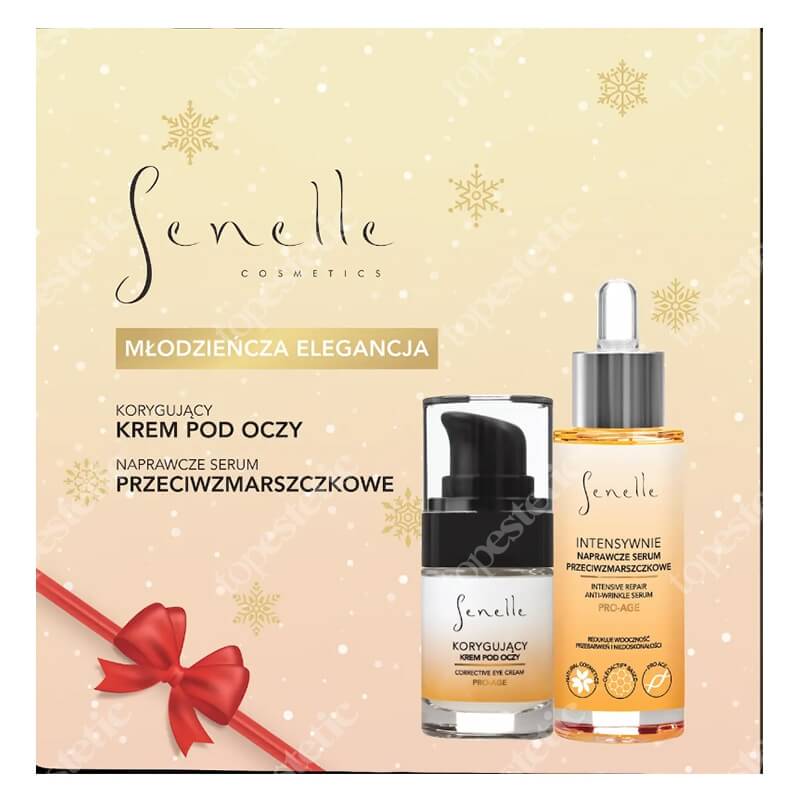 Senelle Zestaw Młodzieńcza Elegancja ZESTAW Naprawcze serum przeciwzmarszczkowe 30 ml + Korygujący krem pod oczy 15 ml