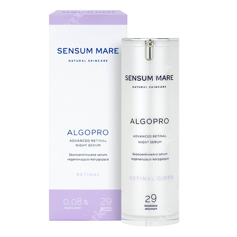 Sensum Mare AlgoPro Advanced Retinal Night Serum Serum regenerująco-korygujące ze stabilnym retinalem 0,08% 30 ml