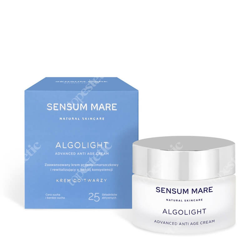 Sensum Mare AlgoLight Advanced Anti Age Cream Zaawansowany krem rewitalizujący i przeciwzmarszczkowy o lekkiej konsystencji 50 ml