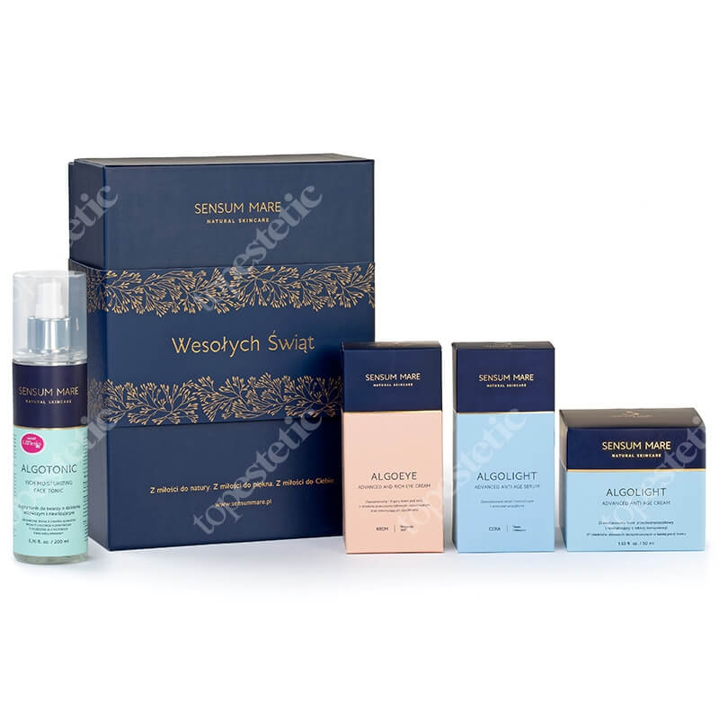 Sensum Mare Algolight Exclusive Gift Box ZESTAW Serum 35 ml + Krem o lekkiej konsystencji 50 ml + Tonik 200 ml + Krem pod oczy 15 ml