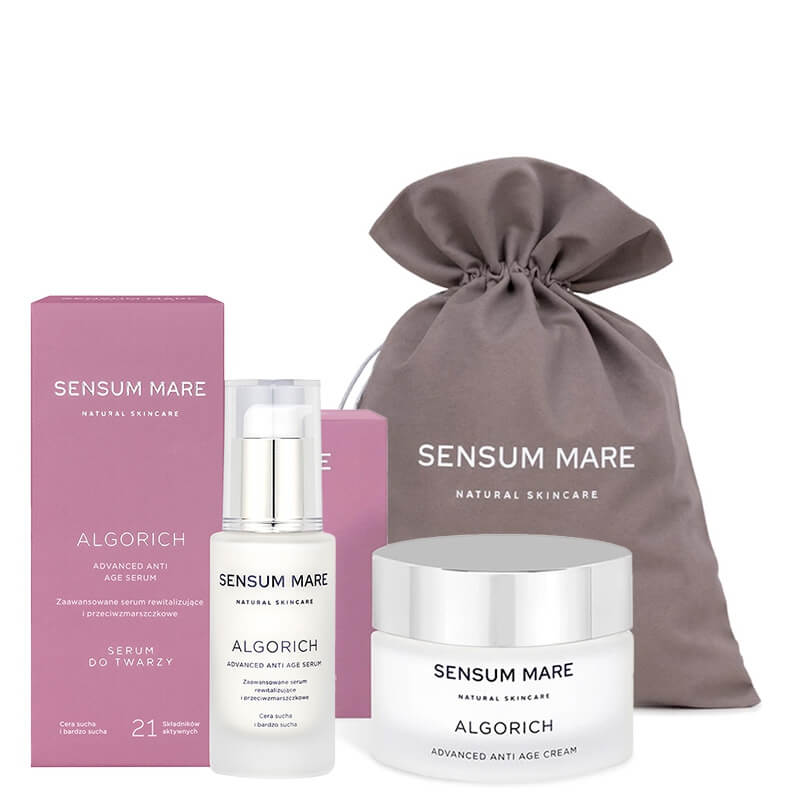 Sensum Mare Algorich Set ZESTAW Serum 35 ml + Krem o bogatej konsystencji 50 ml + Woreczek 1 szt GRATIS