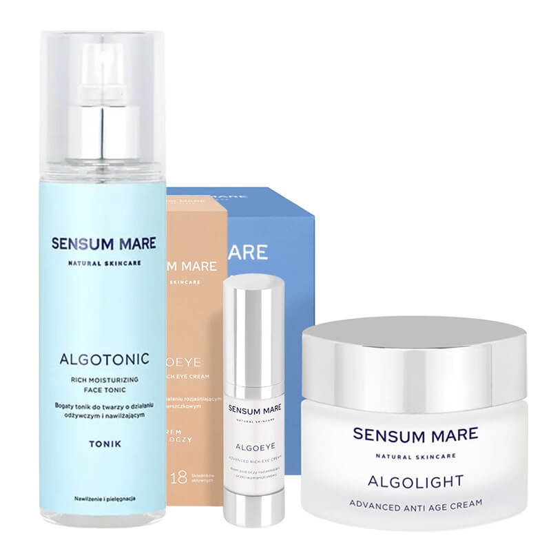 Sensum Mare Fresh Skin ZESTAW Tonik 200 ml + Krem pod oczy 15 ml + Krem 50 ml