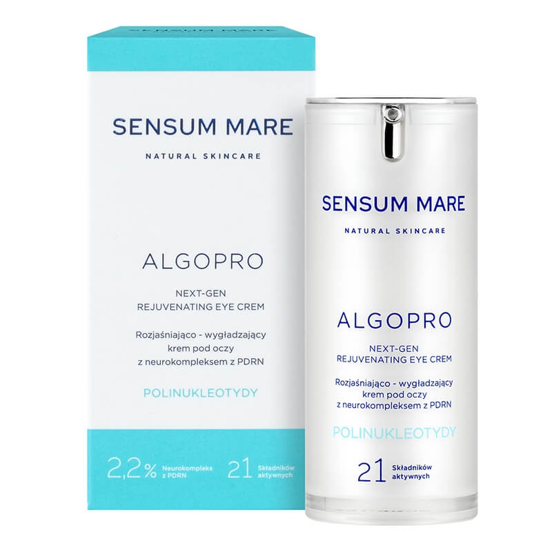 Sensum Mare Next-Gen Rejuvenating Eye Cream Rozjaśniająco-wygładzający krem pod oczy z 2,2% neurokompleksem z PDRN 15 ml