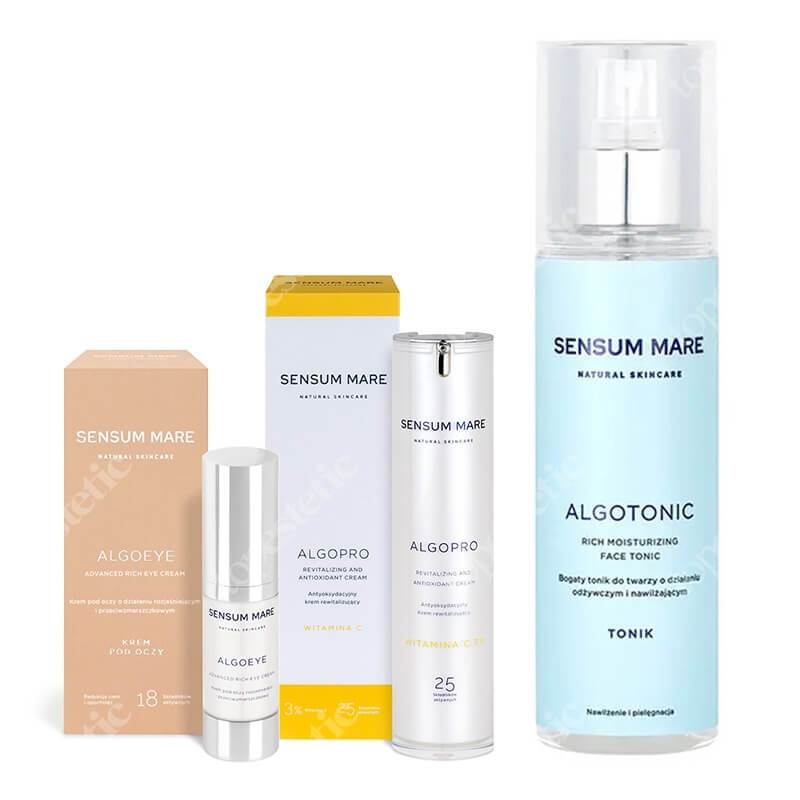 Sensum Mare Perfect Skin ZESTAW Tonik 200 ml + Krem rewitalizujący 50 ml + Krem pod oczy 15 ml